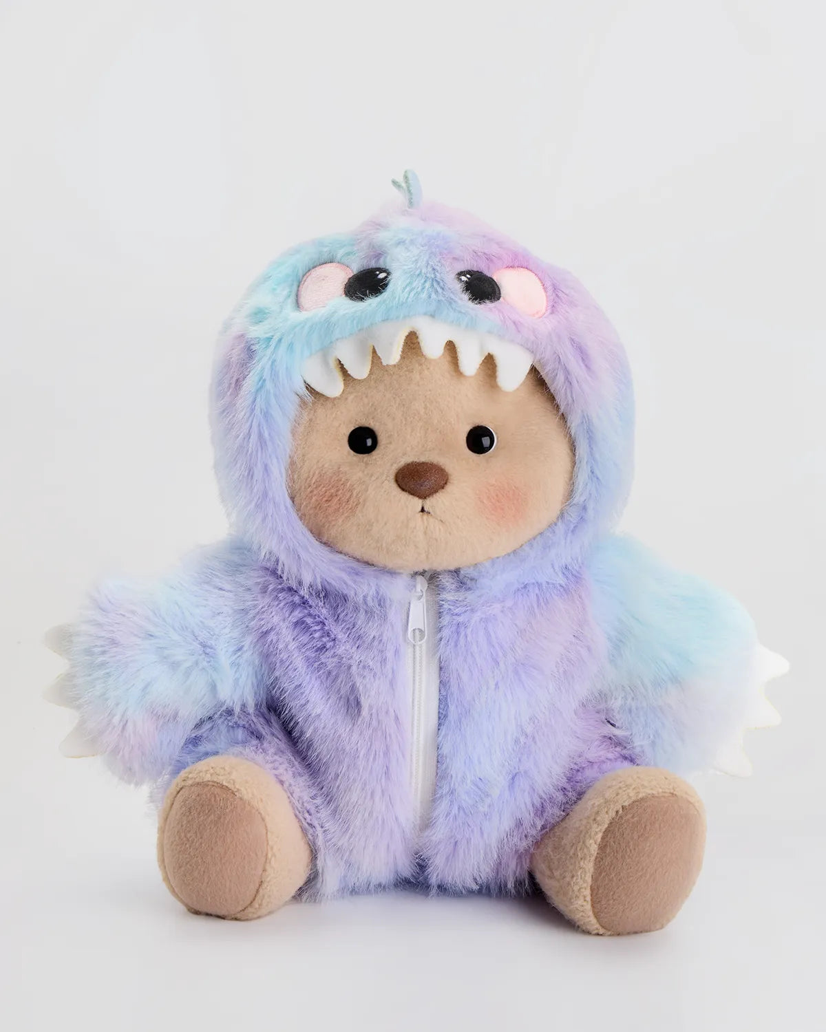 Furry Dino Bear | Handmade Jointed Teddy Bear Gift