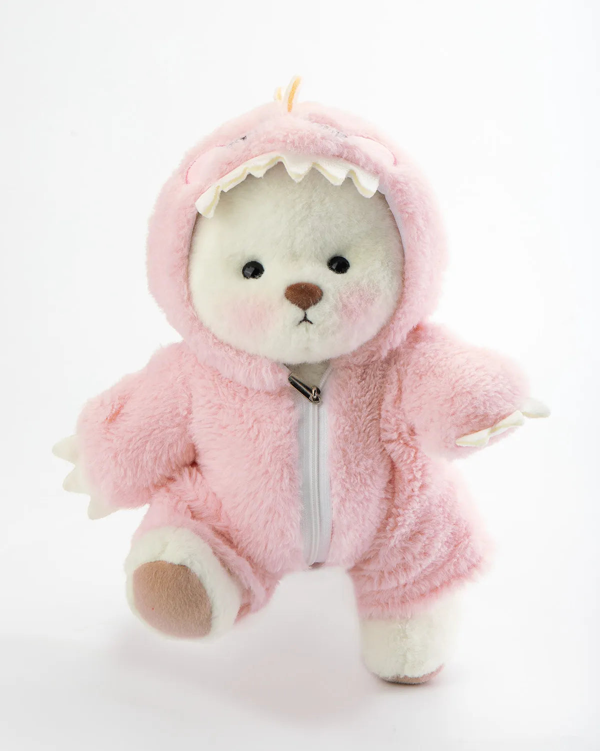 Furry Dino Bear | Handmade Jointed Teddy Bear Gift