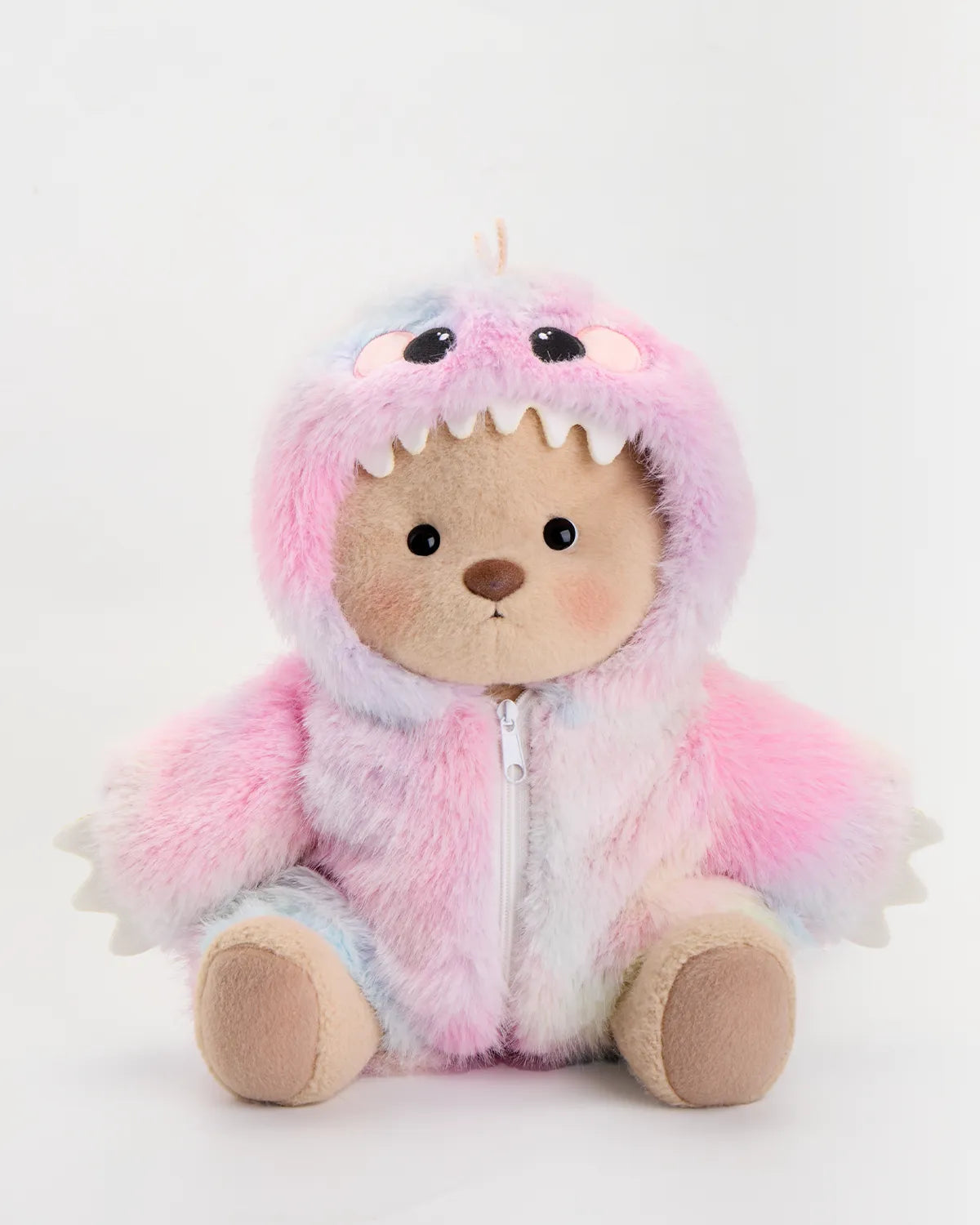 Furry Dino Bear | Handmade Jointed Teddy Bear Gift