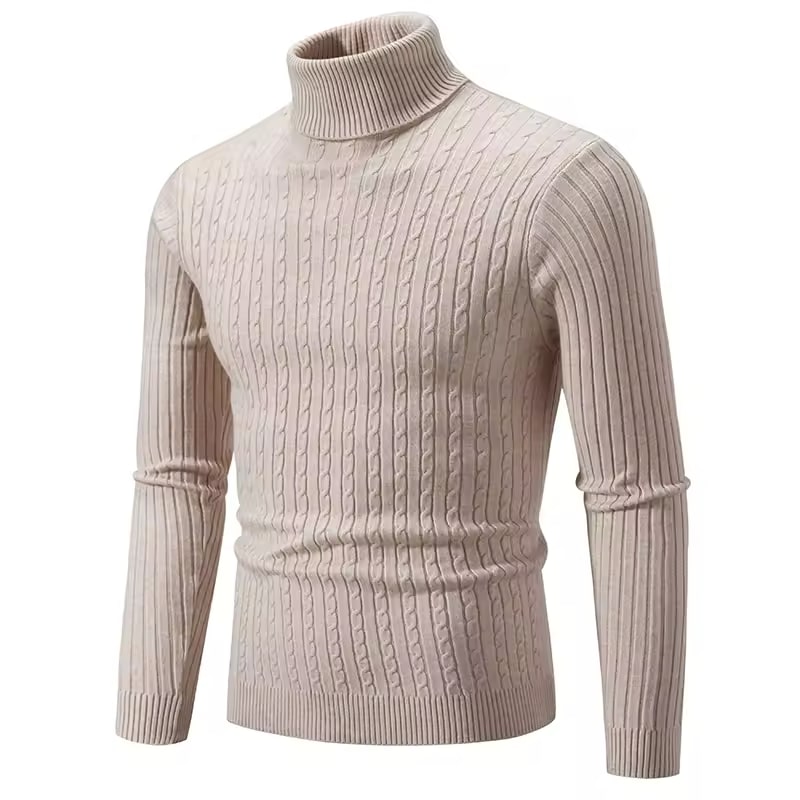 Men's High-Necked Winter Pullover - 50% Off