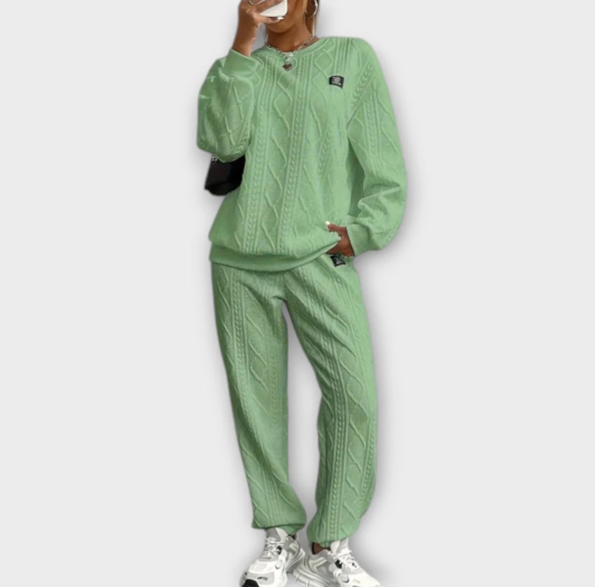 Women's dress set with embossing - 50% off