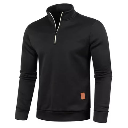 Men's Zipped Winter Pullover - 50% Off