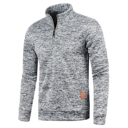 Men's Zipped Winter Pullover - 50% Off