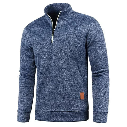 Men's Zipped Winter Pullover - 50% Off