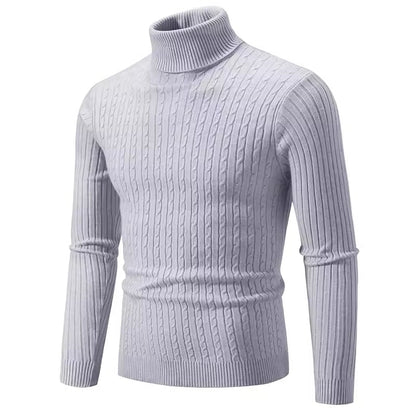 Men's High-Necked Winter Pullover - 50% Off