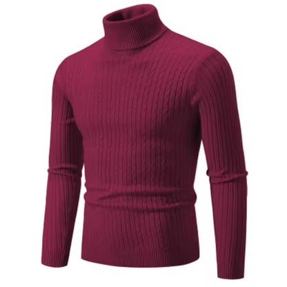 Men's High-Necked Winter Pullover - 50% Off