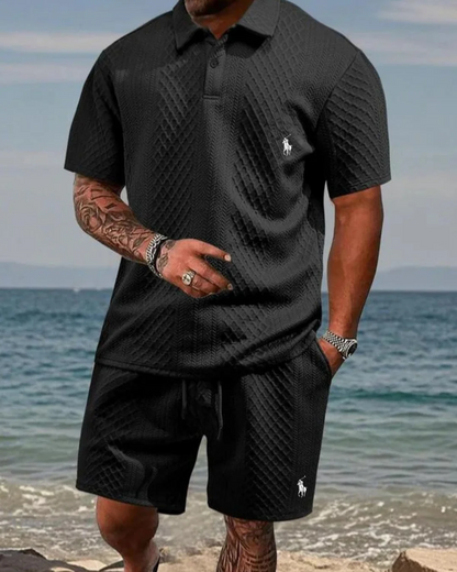 Men’s Two-Piece Set Polo Summer – 50% OFF
