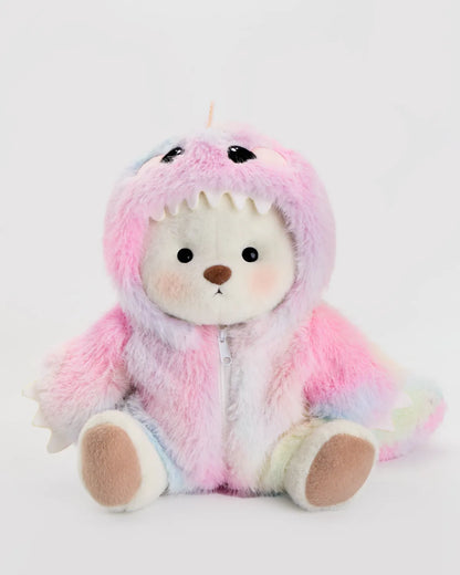 Furry Dino Bear | Handmade Jointed Teddy Bear Gift