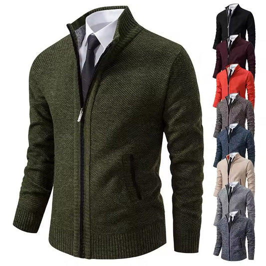 Men's sweatshirt with smart tie collar
