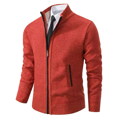 Men's sweatshirt with smart tie collar