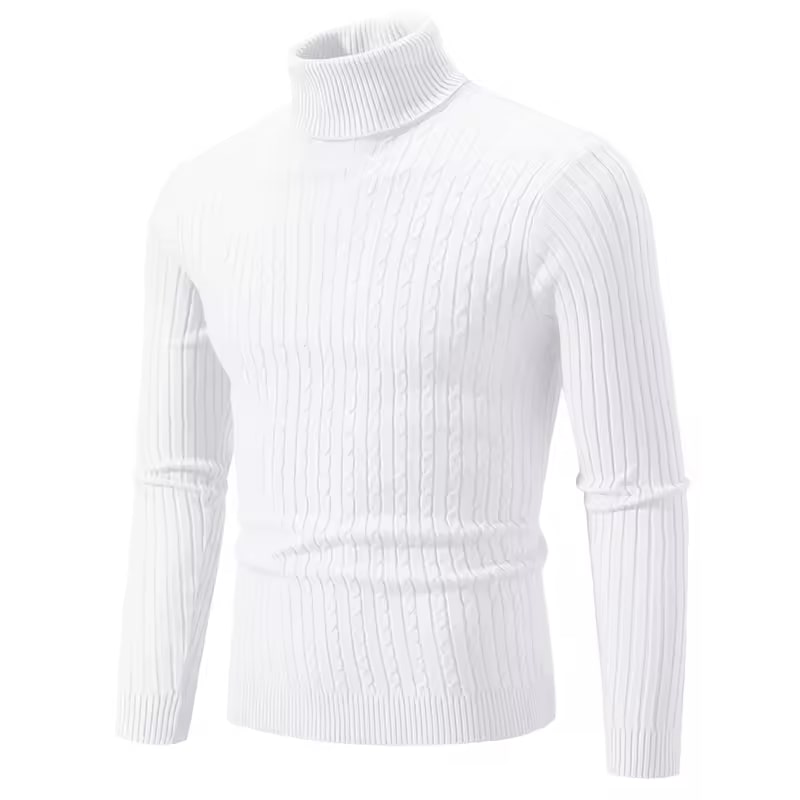 Men's High-Necked Winter Pullover - 50% Off