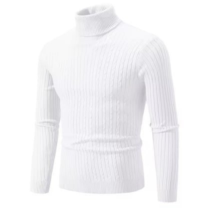 Men's High-Necked Winter Pullover - 50% Off
